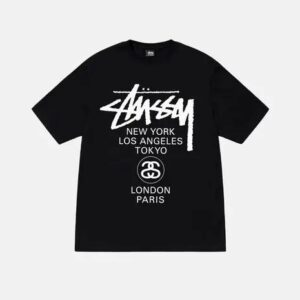 Stussy World Tour Black T-Shirt Black