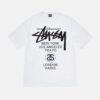 Stussy World Tour Black T-Shirt White