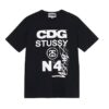 Stussy X CDG Black T-shirt