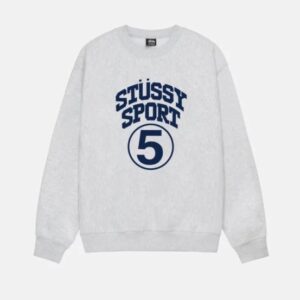 Stussy X Nike 5 Sports Crew Grey