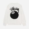 Stussy X Nike 8 Ball Sports Crew White