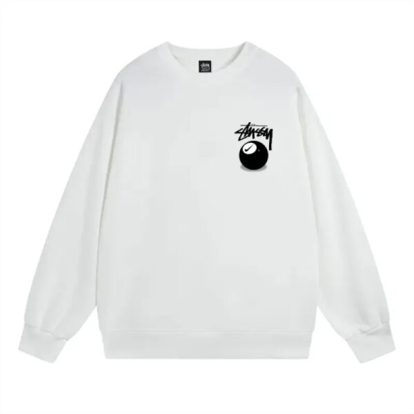 Stussy X Nike 8 Ball White Crew