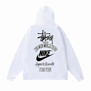 Stussy x Nike The Wide World Hoodie Tribe White